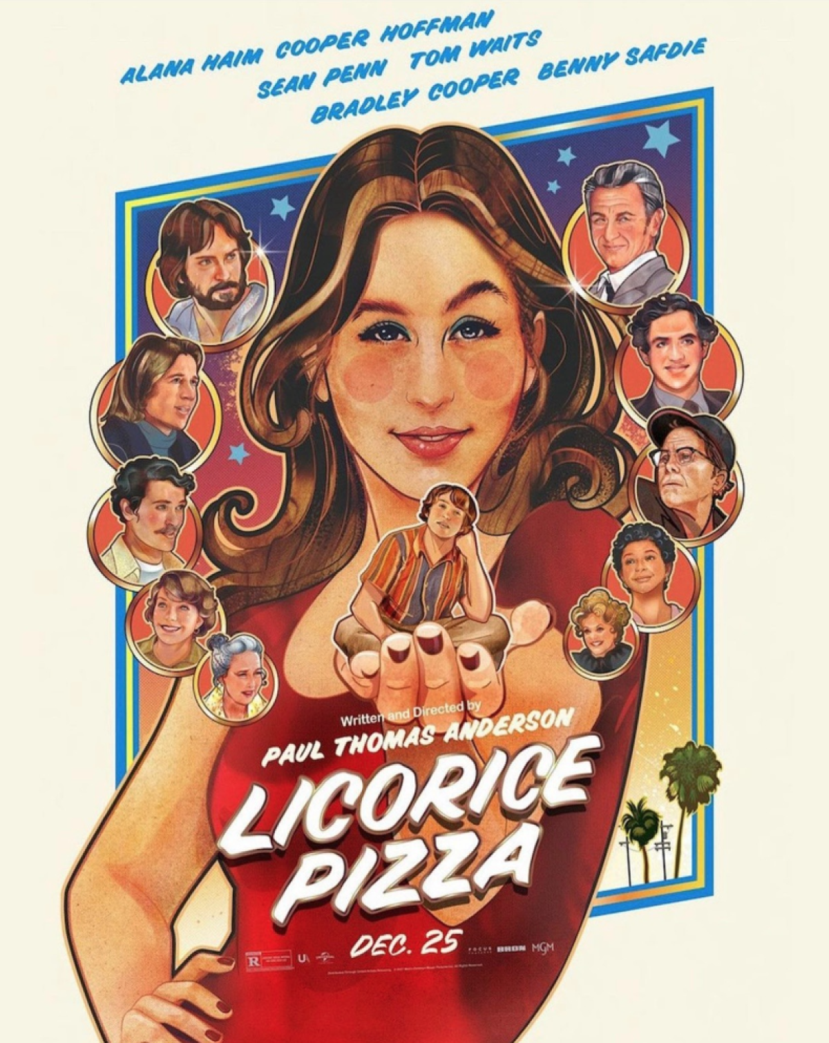 El póster de la película "Licorice Pizza".