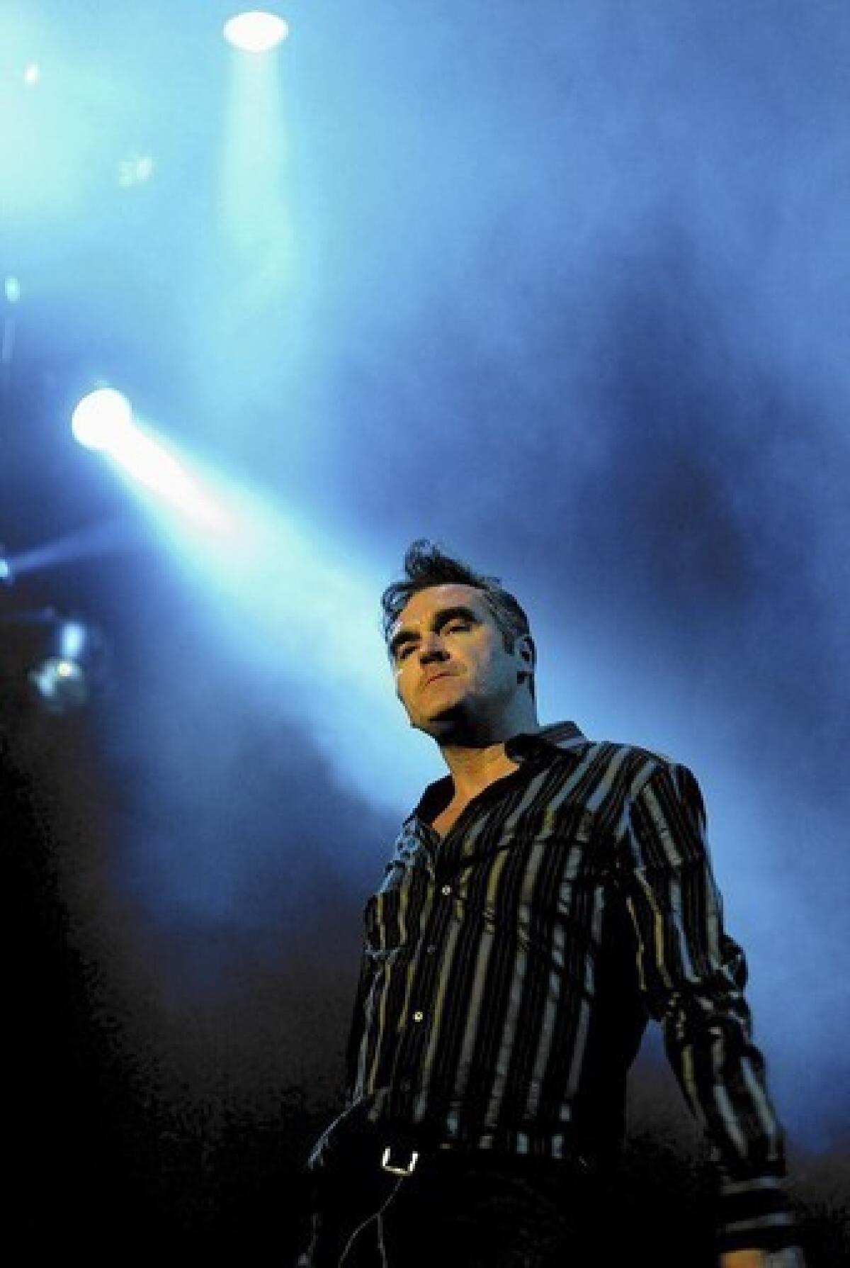 Morrissey, the former frontman of the Smiths.