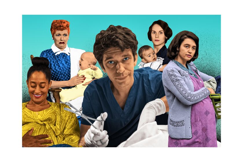 Photo illustration of "Black-Ish;" "I Love Lucy;" "This Is Going To Hurt;" "Downton Abbey;" and "Call The Midwife."
