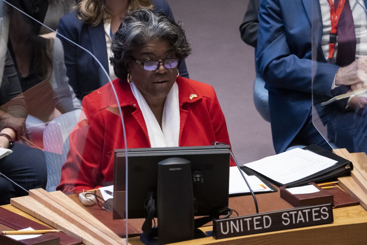 Linda Thomas-Greenfield, Permanent Representative of United States to the United Nations.
