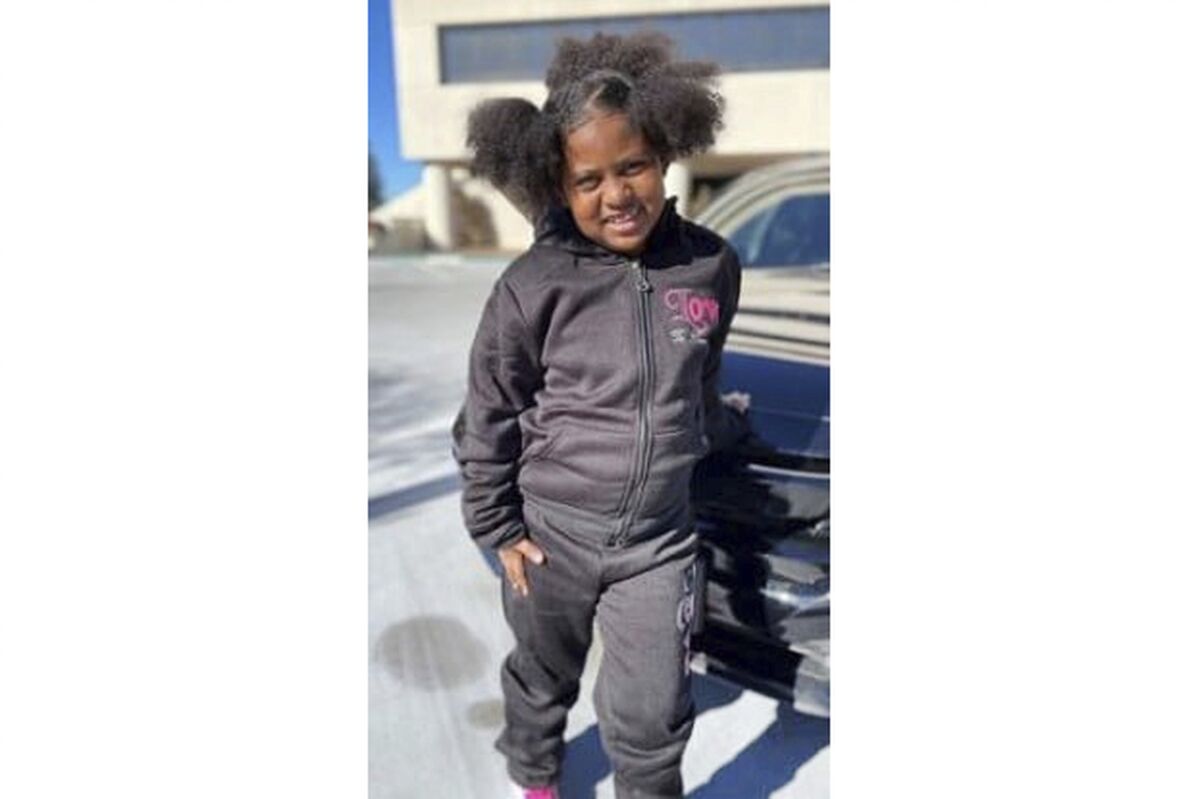This undated photo released by Hayward Police Department shows missing juvenile, Sophia Mason, 8-years-old. A child's body was found inside a home in Central California during the search for the missing 8-year-old girl, authorities said. Investigators discovered the body Friday, March 11, 2022, while serving a search warrant at a home in Merced, Calif., the city's police department said in a statement. (Hayward Police Department via AP)