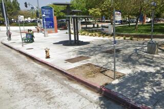 Google Earth image of bus stop on the corner of Marengo and State streets in Northeast Los Angeles. The stabbing took place at the DASH bus stop.