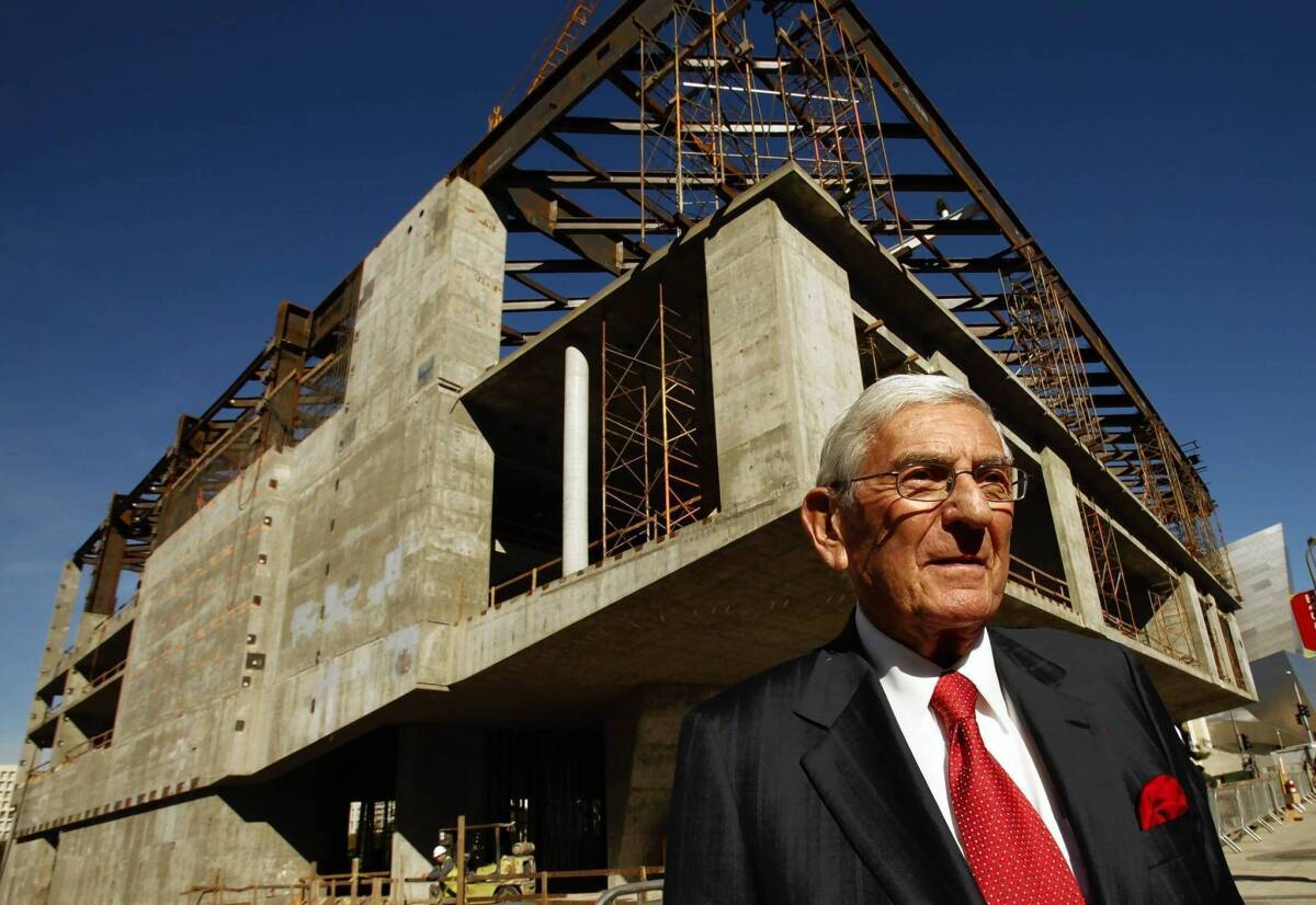 Eli Broad, who is building a museum across from MOCA, agreed in 2008 to give the downtown Los Angeles institution a bailout valued at up to $30 million.