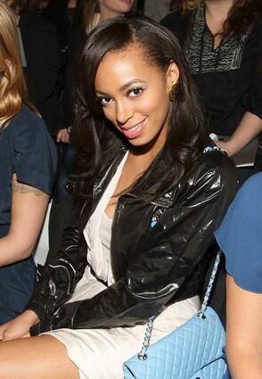 Singer Solange Knowles attends the BCBGMaxAzria fall 2009 fashion show