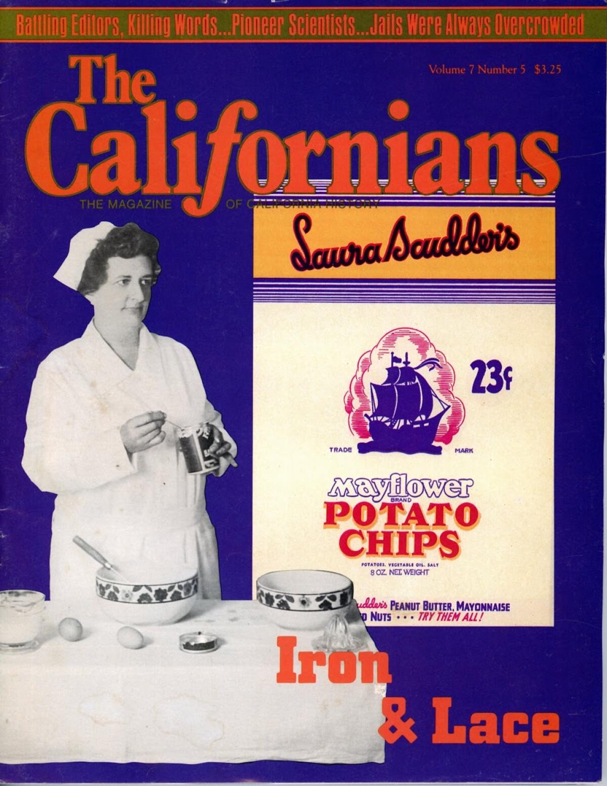 The January 1990 cover of The Californians: The Magazine of California History magazine.