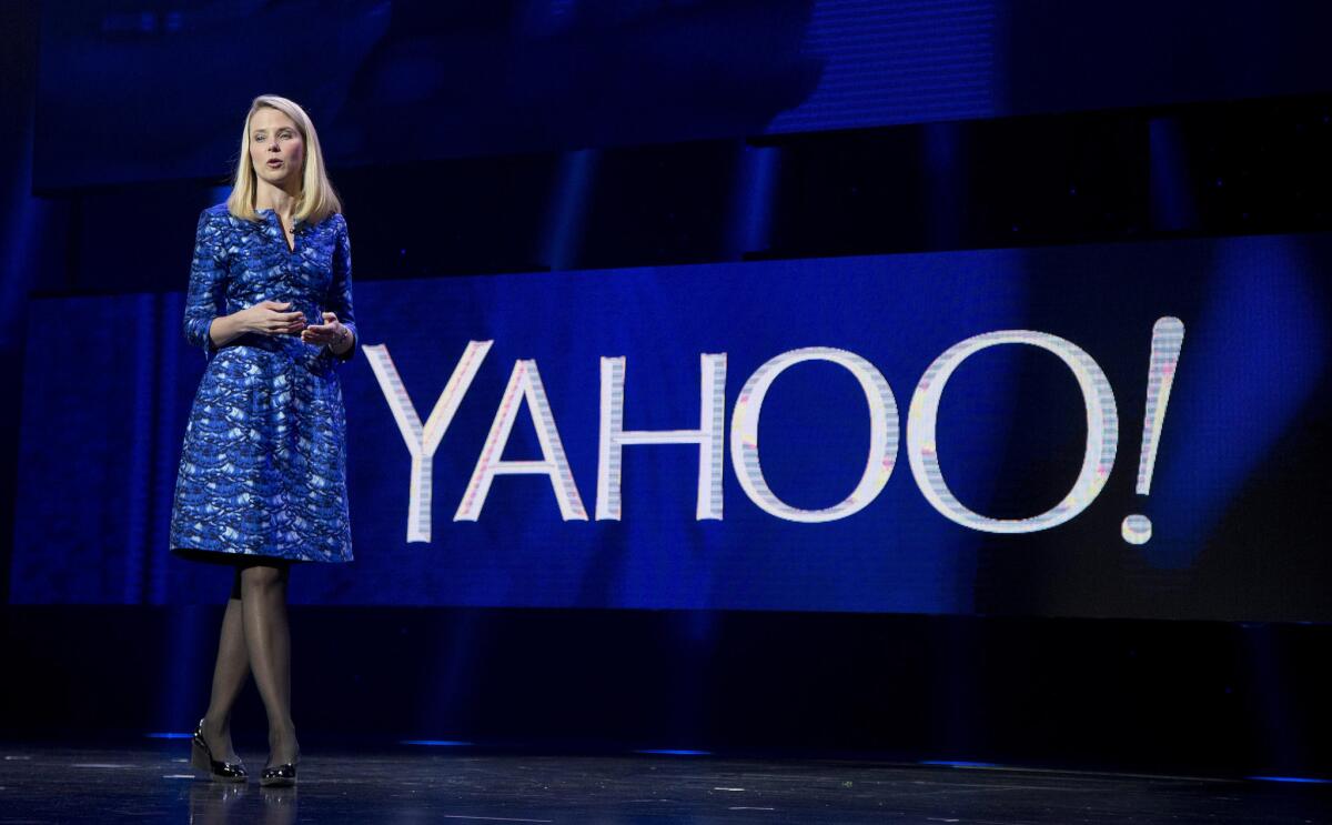 Yahoo Chief Executive Marissa Mayer in 2014