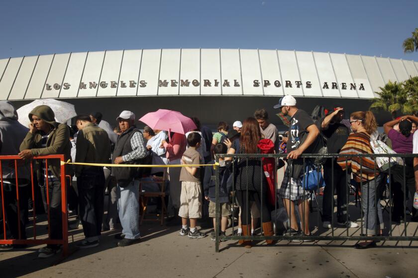 The Los Angeles Memorial Sports Arena in October 2011.