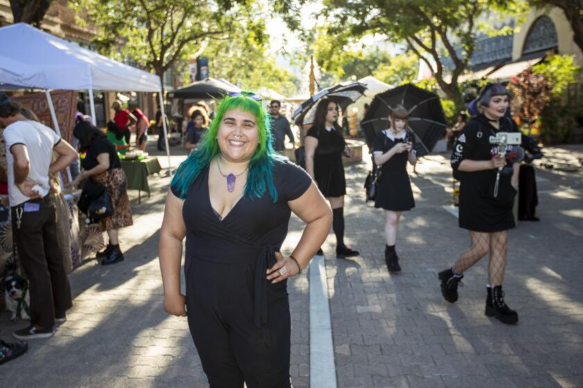 Lacey Dominguez is the organizer of the Witch Walk, which runs every third Saturday of the month in downtown Santa Ana.
