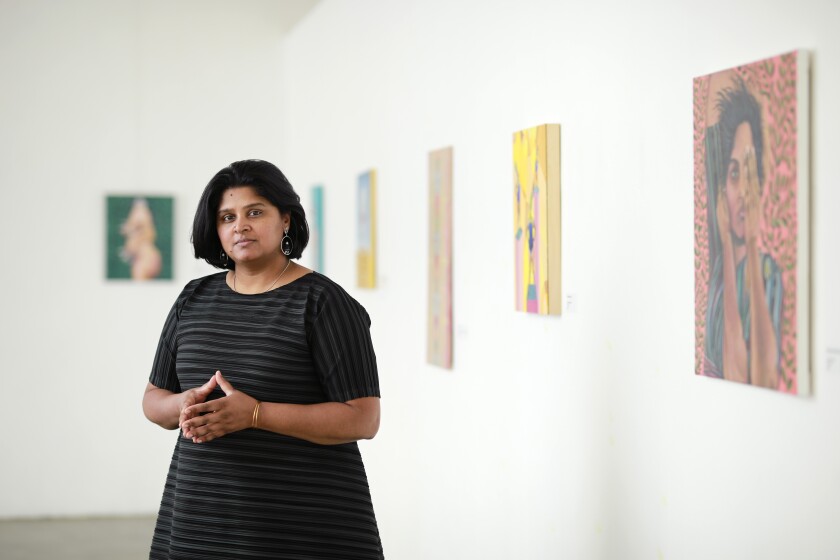 Chitra Gopalakrishnan at her show at the Hill Street Country Club