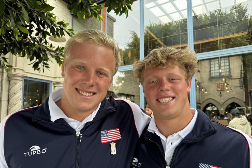 Brothers Chase (left) and Ryder Dodd were named to the USA Olympic water polo team headed to Paris.