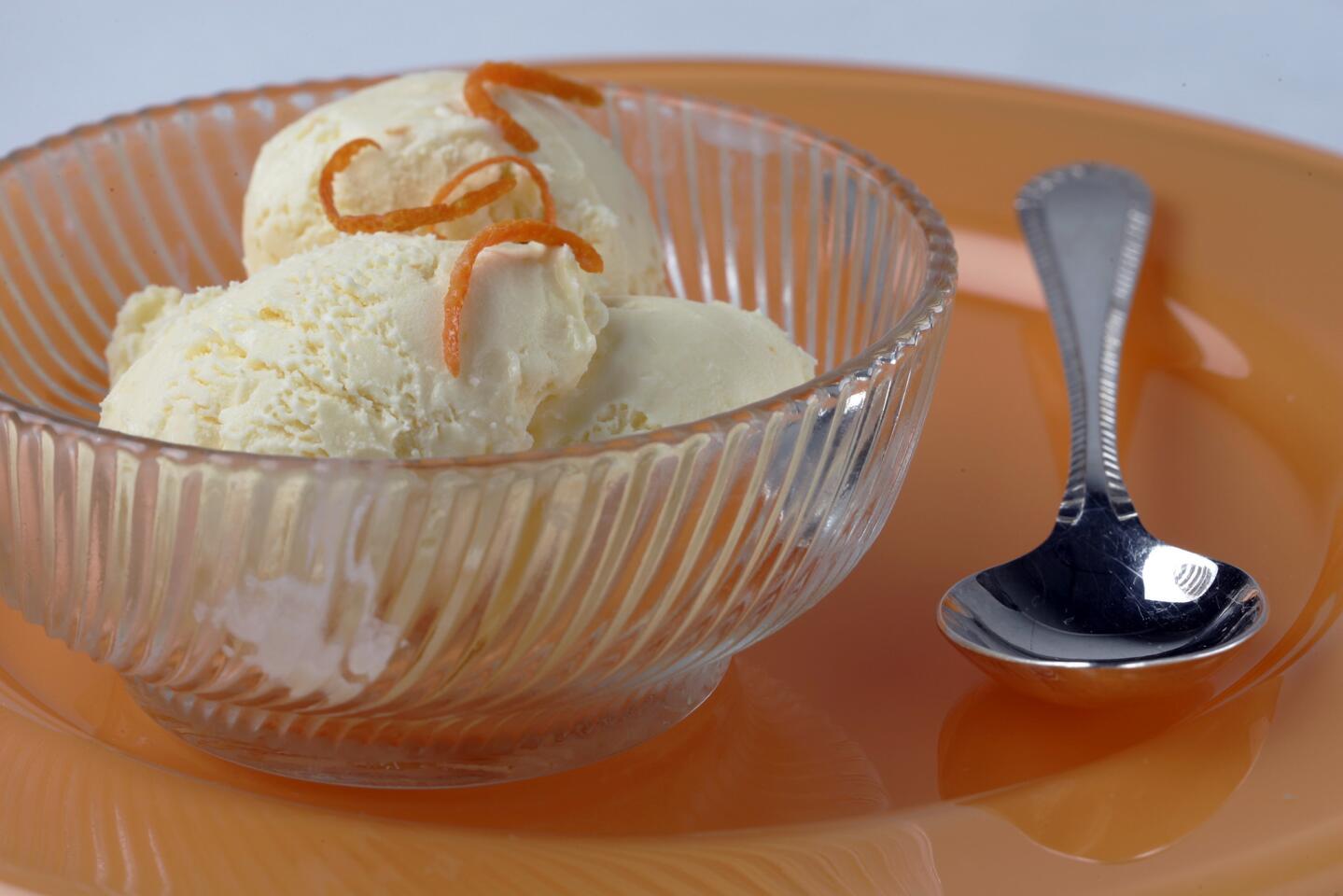 Tangerine ice cream