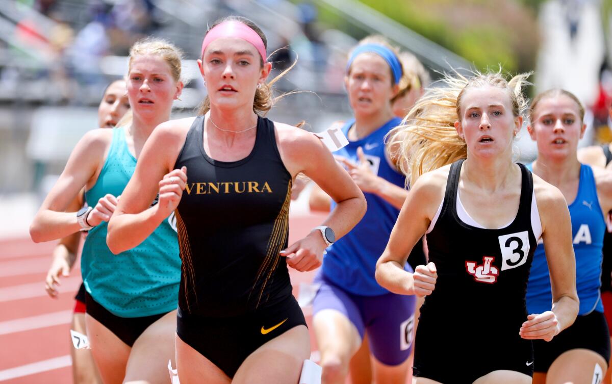 Sadie Engelhardt of Ventura competes in the 1,600 meters.