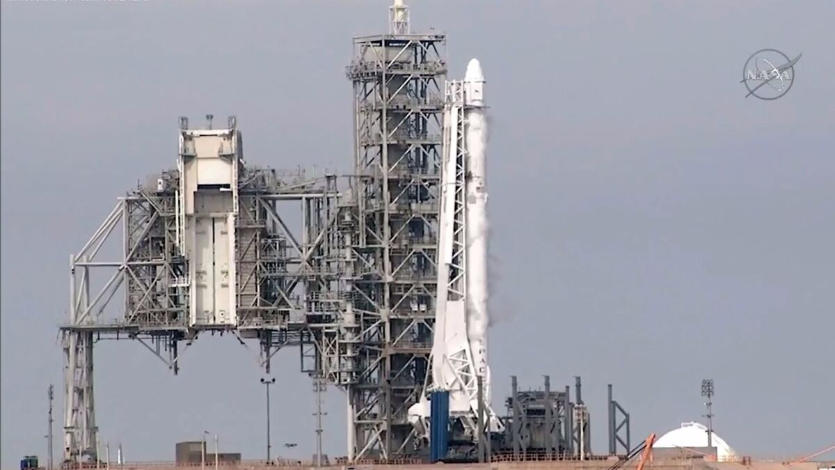 SpaceX canceled the Falcon 9 rocket launch to the International Space Station just seconds before liftoff because of a technical issue on Saturday.