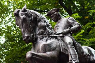 "The Paul Revere statue in North End Boston, MA, sculpted by Cyrus Dallin and unvieled on September 22, 1940."