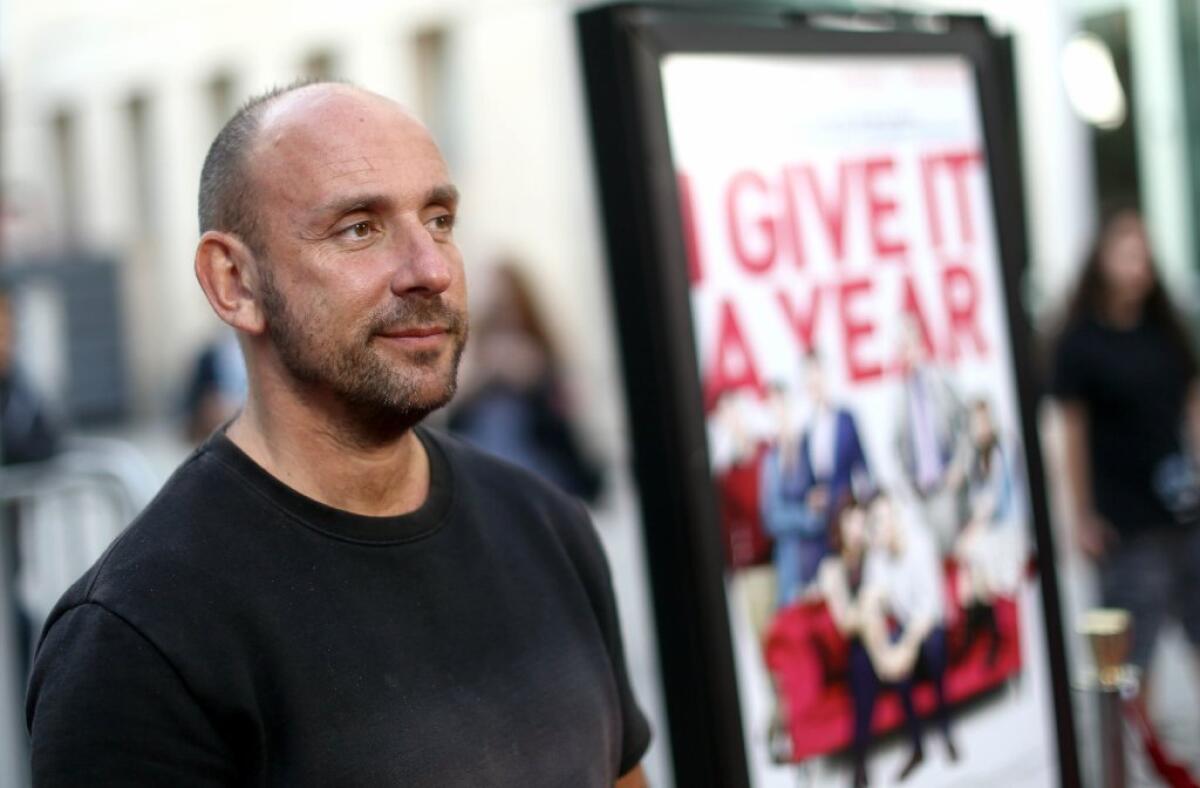 Writer and director Dan Mazer arrives on the red carpet at a special screening for "I Give It A Year" in Los Angeles.