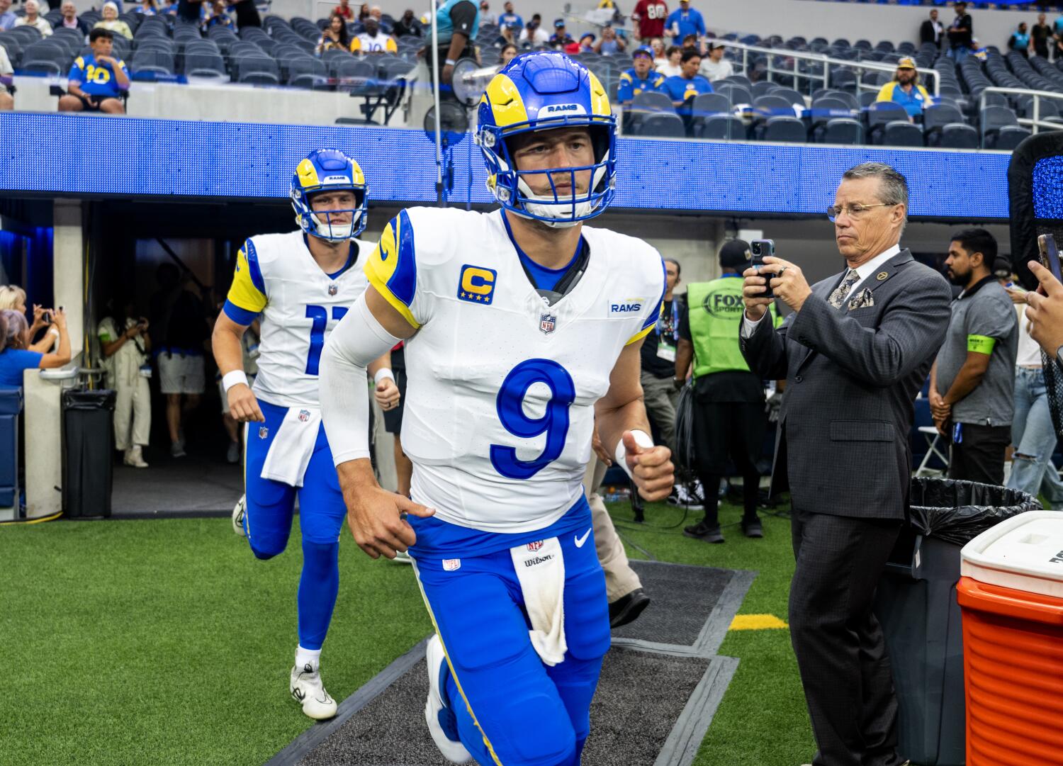 Rams' offense will have a different look if Brett Rypien starts at quarterback