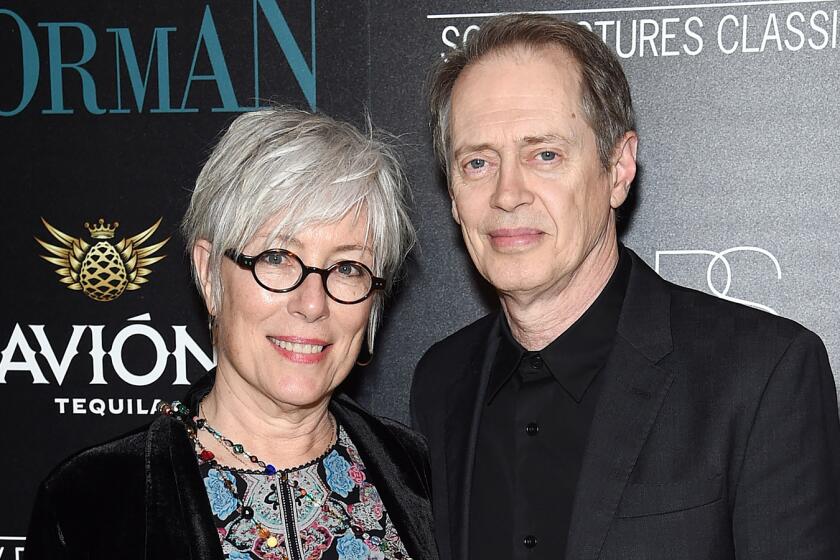 FILE - JANUARY 12: Steve Buscemi's wife of 31 years, filmmaker/choreographer Jo Andres, has passed away. NEW YORK, NY - APRIL 12: Jo Andres and Steve Buscemi attend a screening of Sony Pictures Classics' "Norman" hosted by The Cinema Society at the Whitby Hotel on April 12, 2017 in New York City. (Photo by Jamie McCarthy/Getty Images) ** OUTS - ELSENT, FPG, CM - OUTS * NM, PH, VA if sourced by CT, LA or MoD **