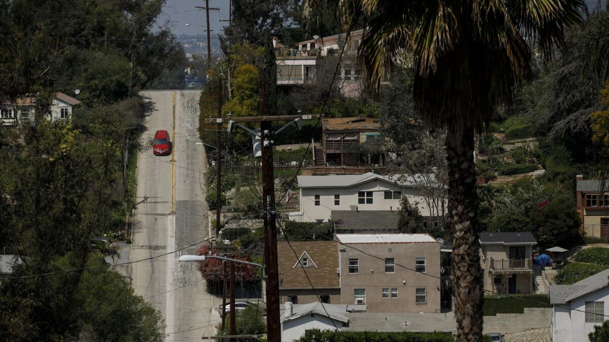Baxter Street is one of the steepest streets in L.A. and the U.S.