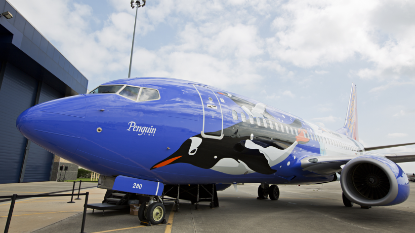 Southwest debuted Penguin One in June 2013 to mark a 25-year partnership with SeaWorld. The airline will be repainting these jets now that the partnership is being dissolved.