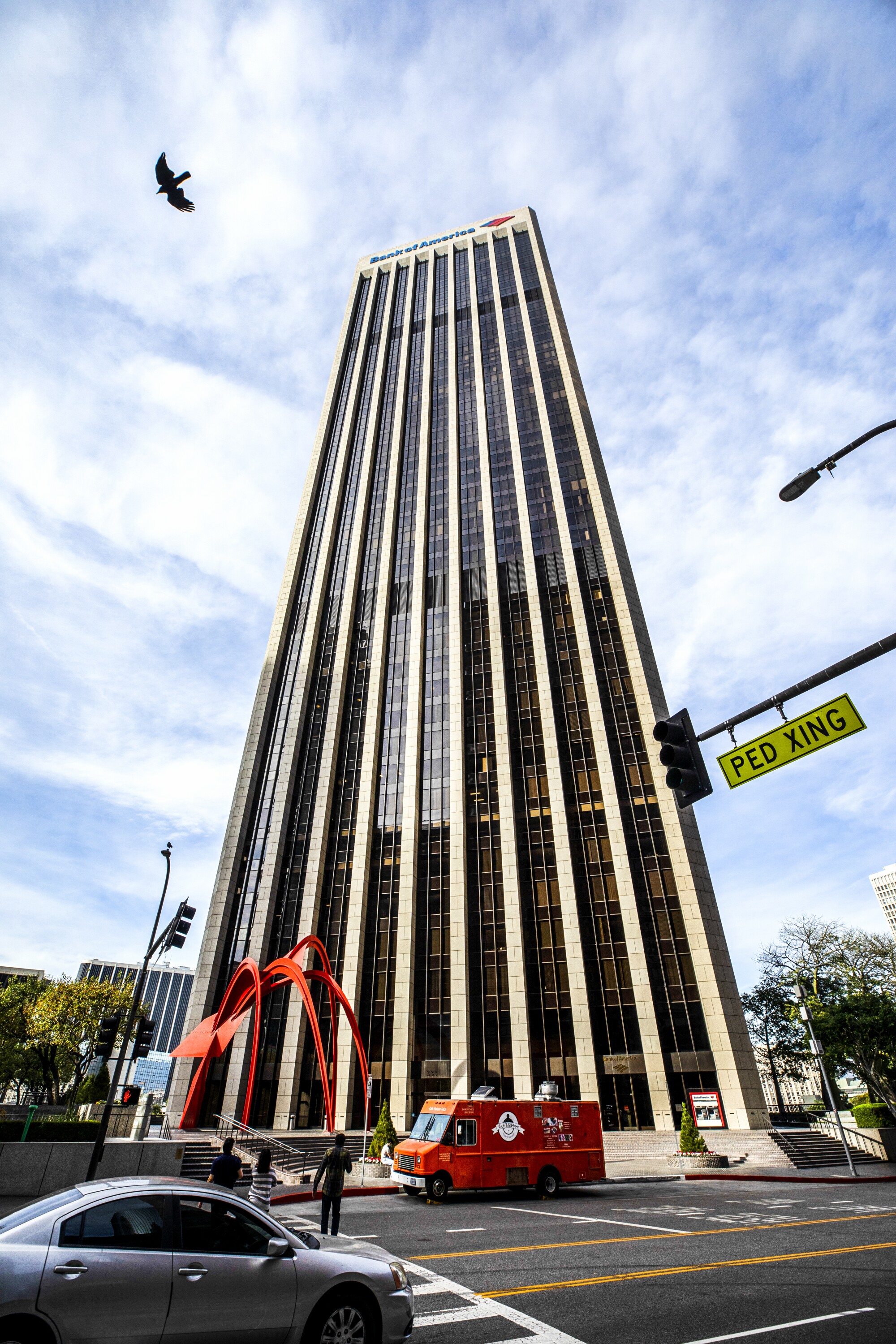 Bank of America Plaza from 1974 was designed by A.C. Martin & Associates.