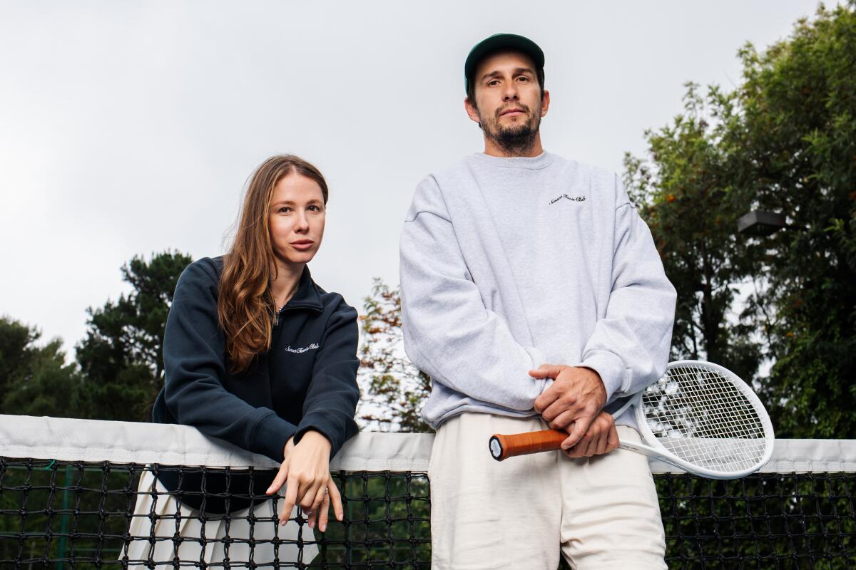 Anna and Kacper Owsian host their Tennis Clinic in Beverly Hills on May 1, 2025.