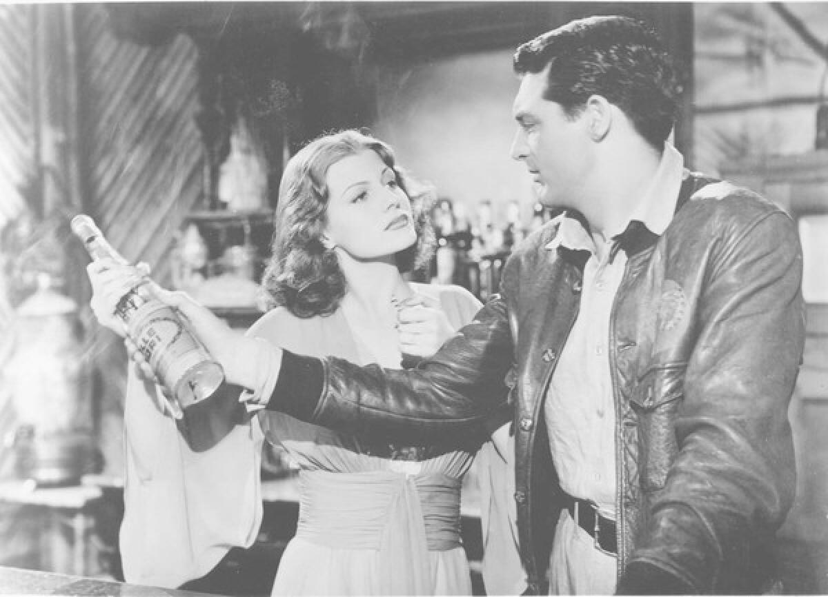 Rita Hayworth teams with Cary Grant in "Only Angels Have Wings."