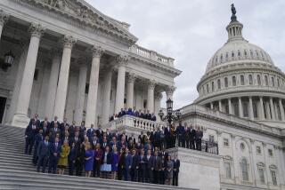 WASHINGTON, DC - NOVEMBER 15: House Members-Elect of the 118th Congress gather for a class photo on the steps of the House of Representatives at the U.S. Capitol Building on Tuesday, Nov. 15, 2022 in Washington, DC. Today, House Republicans will hold elections for leadership positions in the 118th Congress.