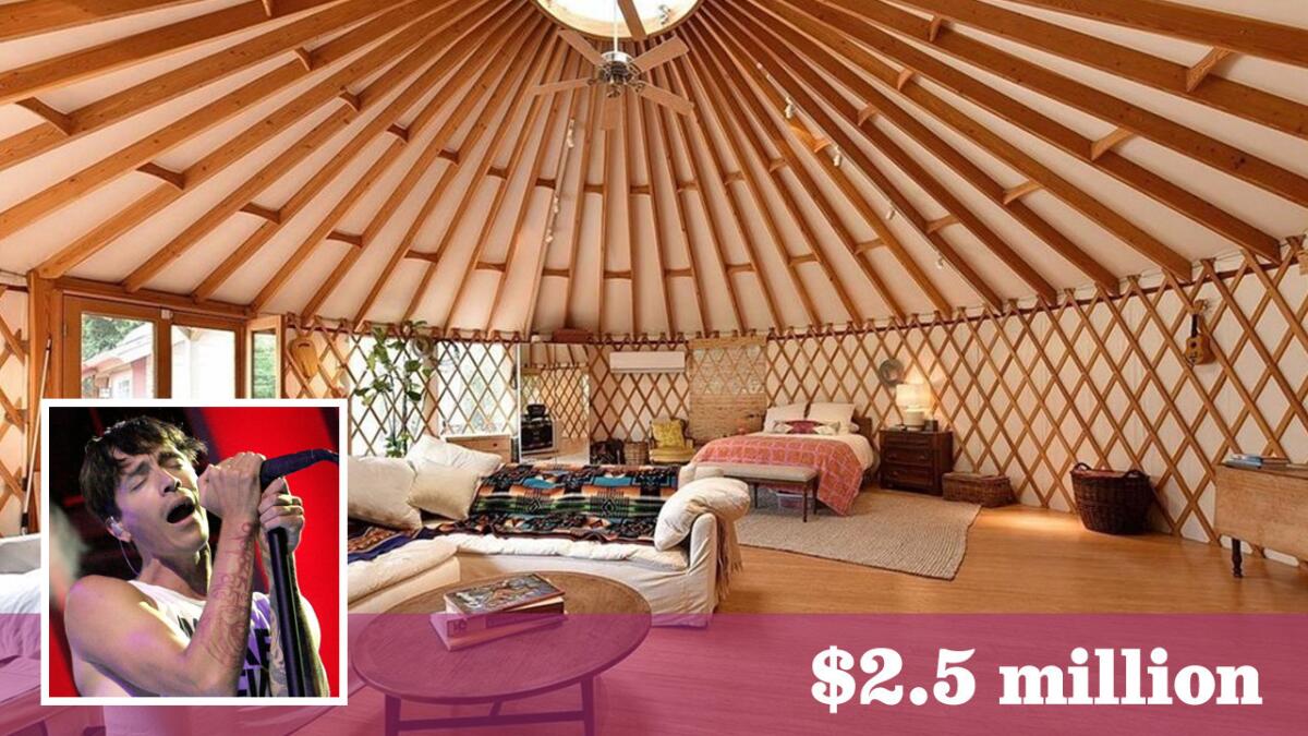 Incubus singer Brandon Boyd has paid $2.5 million for a Topanga retreat with a yurt.