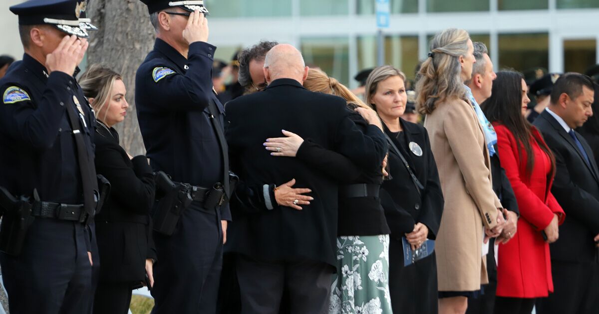 Fallen Huntington Beach officer Nick Vella honored at Orange County Peace Officers' Memorial