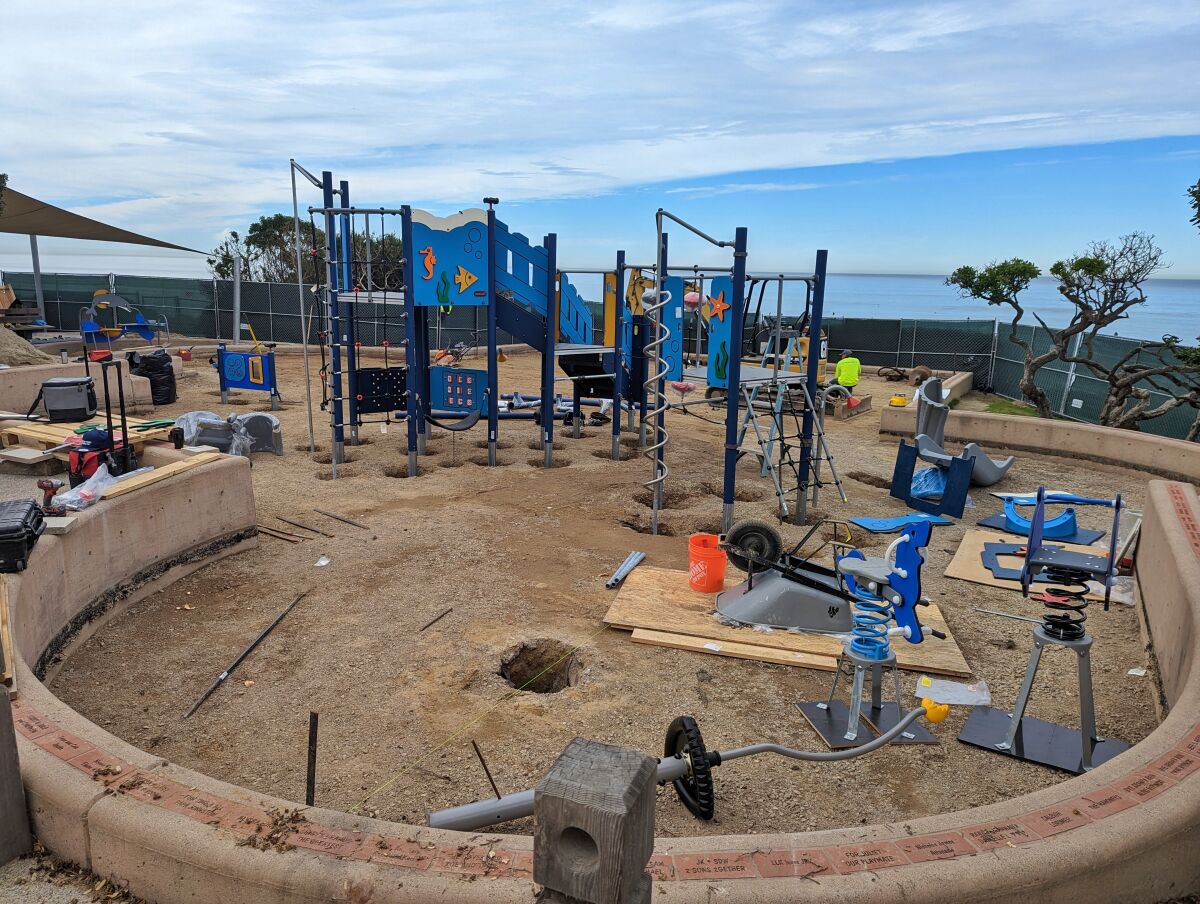The Tot Lot under construction at Powerhouse Community Park.