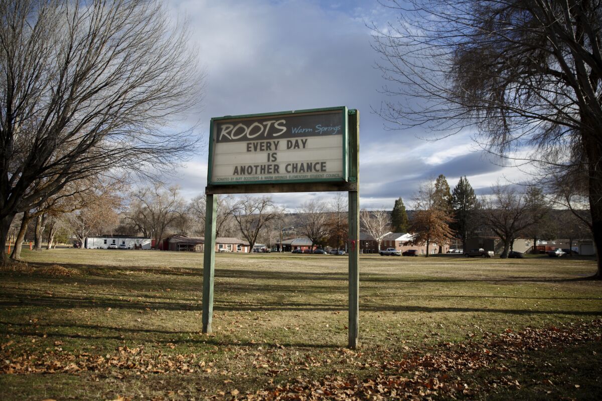 High unemployment and poverty plague the Warm Springs community.