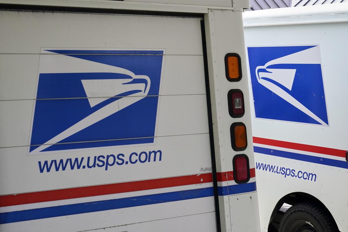 Trucks used by U.S. Postal Service carriers.