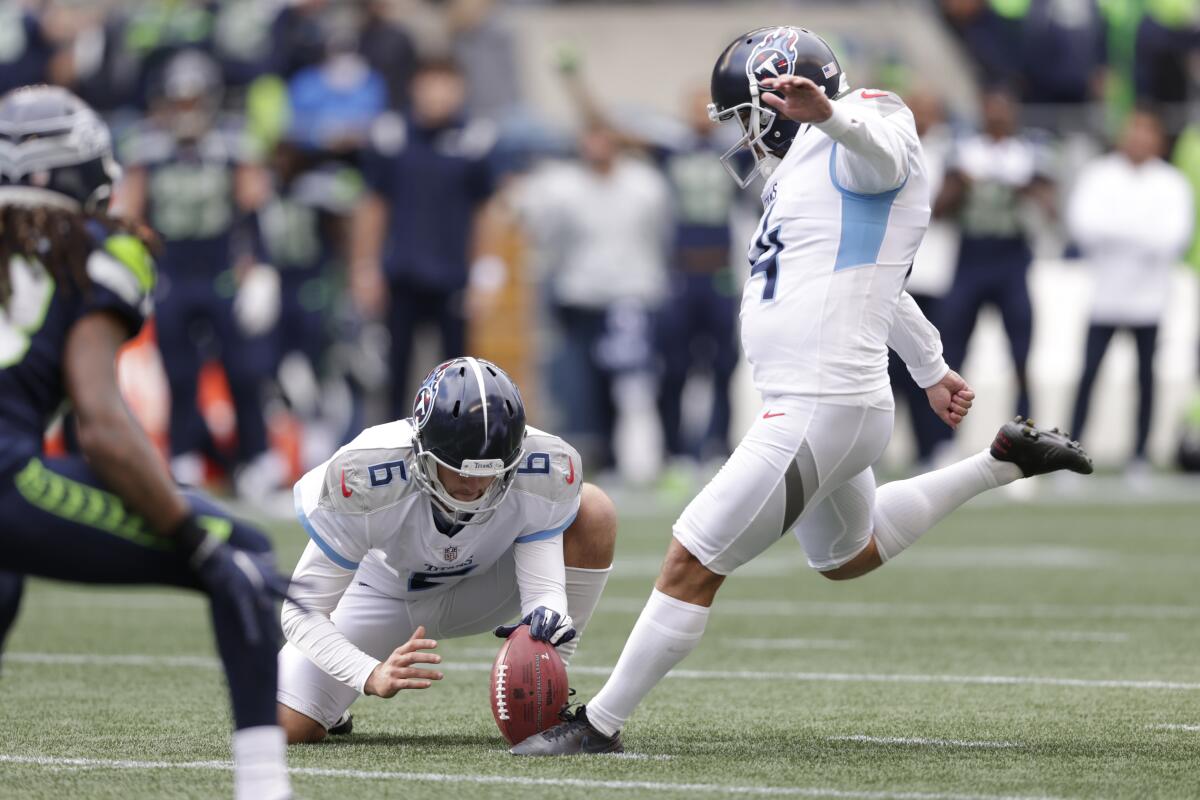 Titans sign another punter with 3-time Pro Bowler Kern hurt - The San Diego  Union-Tribune