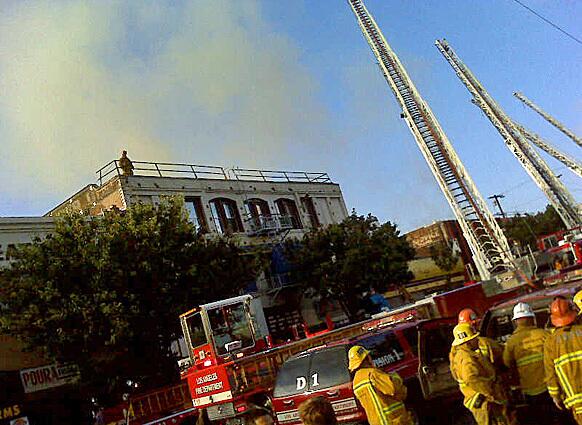 Downtown L.A. Garment District fire