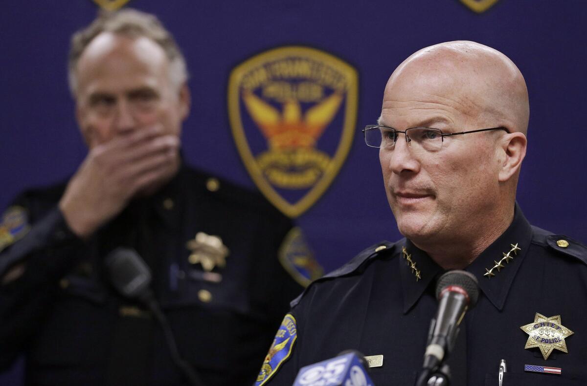 San Francisco police Chief Greg Suhr in 2013.