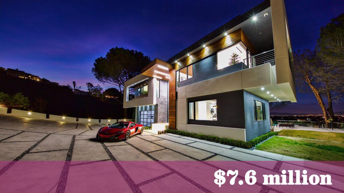 This modern showplace in Studio City sold for $7.6 million, one of the area's most expensive transactions ever.