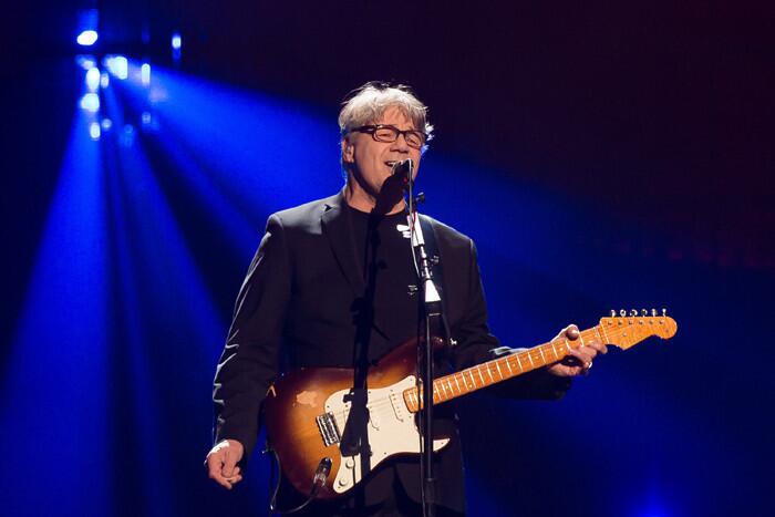 Steve Miller performs at the 31st Annual Rock and Roll Hall of Fame Induction Ceremony.