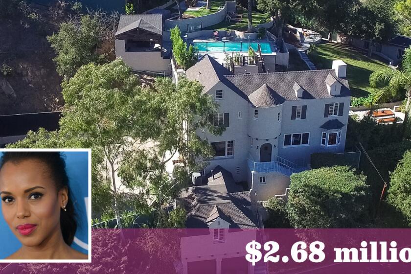 Actress Kerry Washington and her husband, retired NFL player Nnamdi Asomugha, have parted ways with their home in Hollywood Hills West.