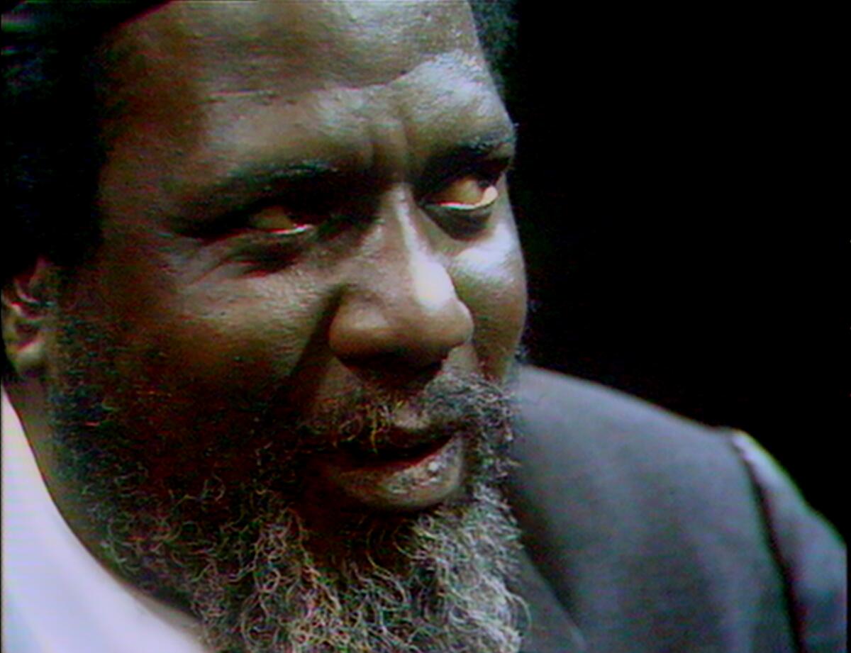 Thelonious Monk playing piano in "Rewind & Play."