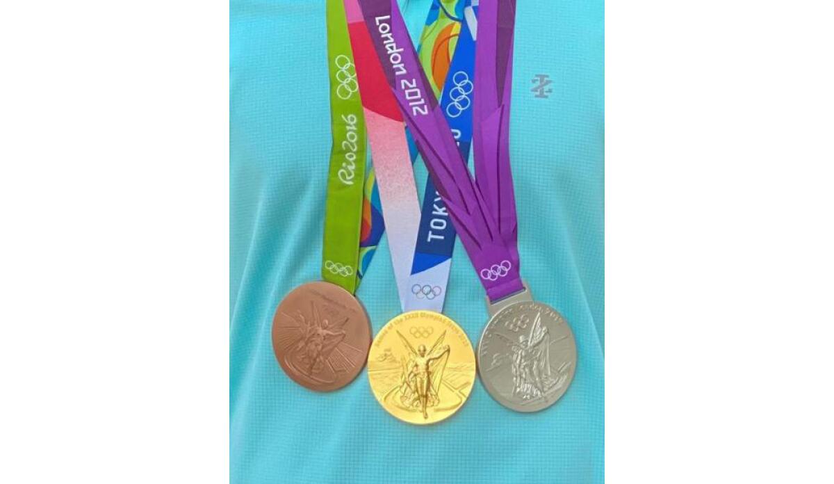 Photo of the Olympic Medals stolen in an Orange County burglary.