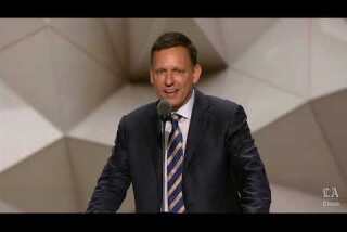 Watch California venture capitalist Peter Thiel become first speaker in Republican convention history to say he is gay