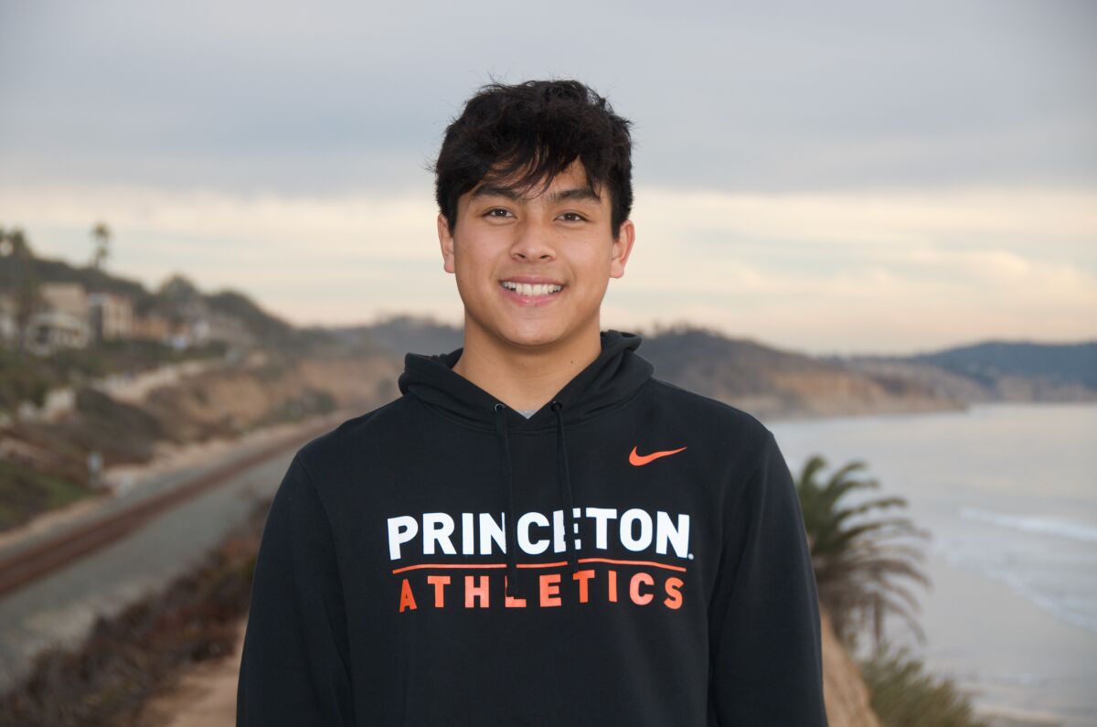 Torrey Pines' Logan Noguchi has committed to swim at Princeton.