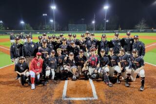 Orange Lutheran celebrates going to 8-0 after a 4-2 win over Corona at the Prep Baseball California tourney.