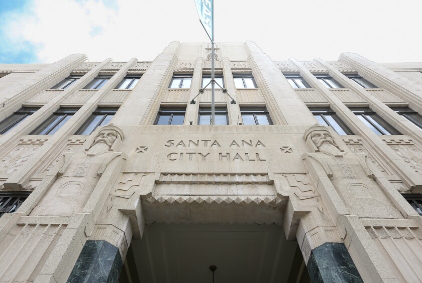 Old Santa Ana City Hall on Main Street in Santa Ana.