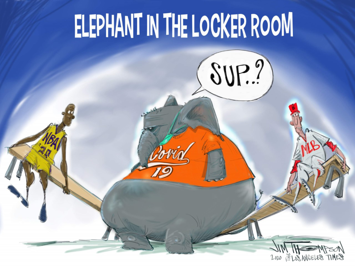 The elephant in the room for the NBA and MLB.
