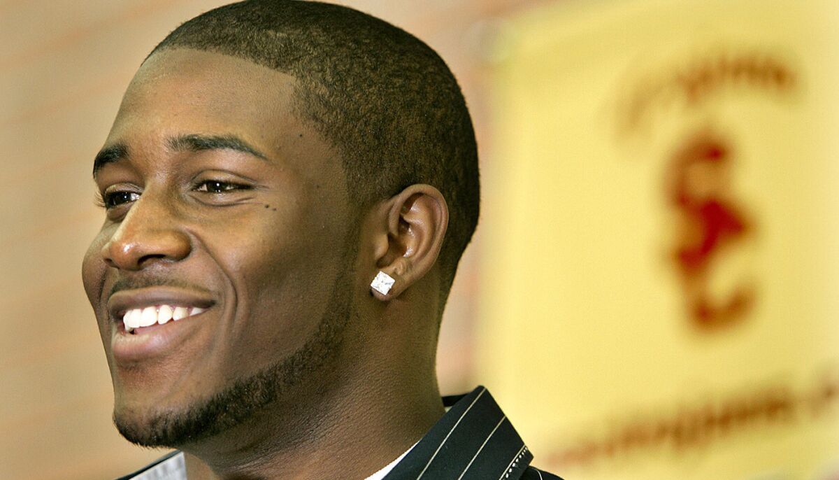 Reggie Bush during a news conference at Heritage Hall on Jan. 12, 2006.