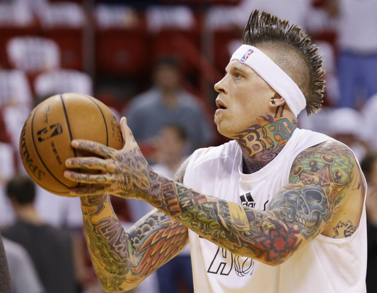 Miami Heat forward Chris Andersen was the victim of an Internet hoax.