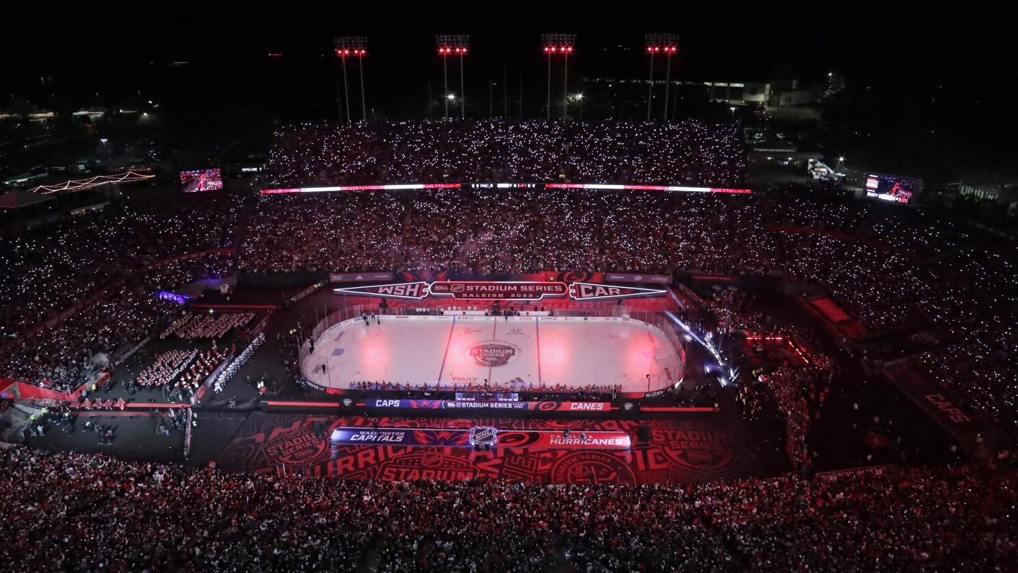 Hurricanes top Capitals 4-1 in Carolina's 1st outdoor game - The