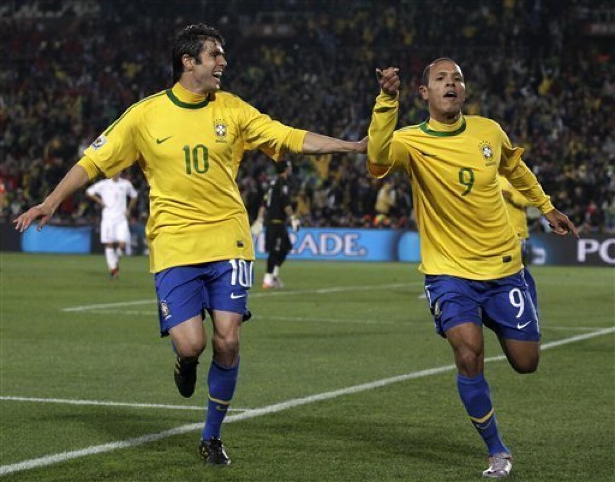 Brazil Clinches Knockout Stage Spot With Fabiano Brace, Kaka