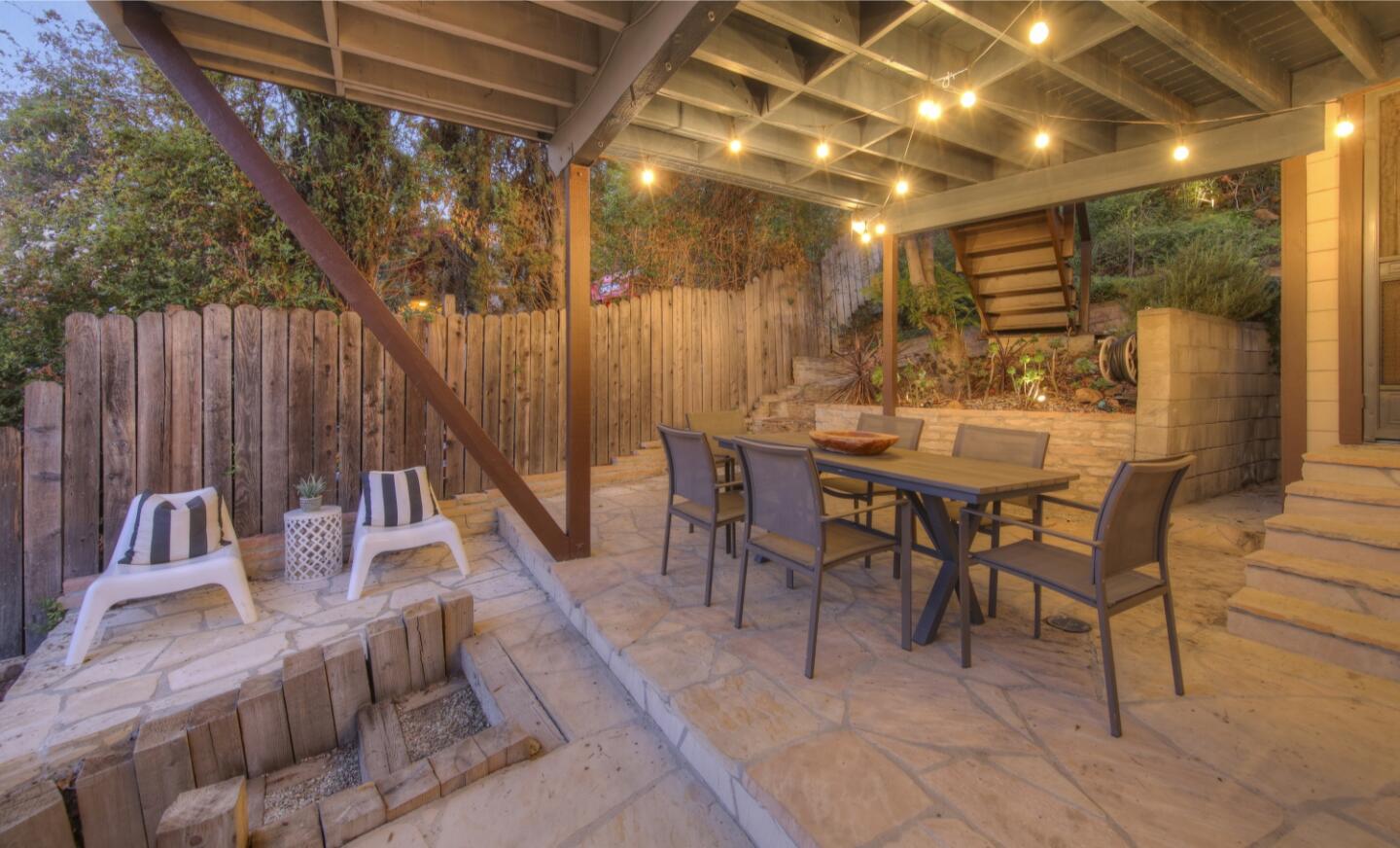 The dining patio.